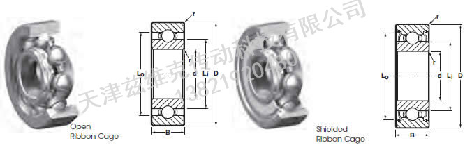NHBB SSR-204 深溝球軸承圖紙